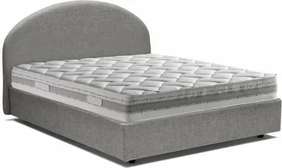 Produktbild von Quadratisches und halbes Bett Dbogda, Containerbett mit Stoffbespannung, 100%  Italy, Frontöffnung, inklusive Matratze Cm 120x190, Grau
