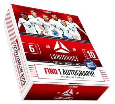 Zdjęcie produktu dla 2026 Panini Luminance Egnland Soccer - 1 pudełko kolekcjonerskie
