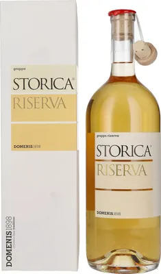 Produktbild von Domenis 1898 STORICA RISERVA Grappa 50% Vol. 1,5l in Geschenkbox