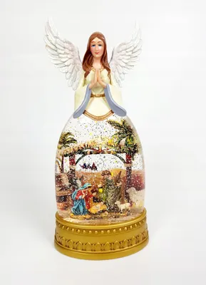 Immagine prodotto di LED decorazione natalizia luce e suono angelo lanterna di Natale globo di neve