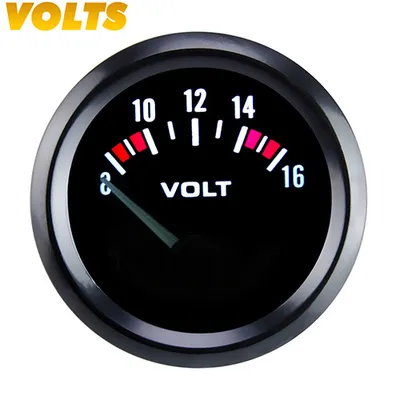 Produktbild von Auto Armaturenbrett, Universal 12V Auto Voltmeter 52mm/2in Voltmeter 8-16V