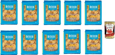 Produktbild von De Cecco Le Specialità Fettuccine N°233, 100% Italienisch Pasta Nudeln 10x 500g + Italian Gourmet Polpa 400g
