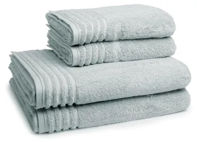 Produktbild von 4-teiliges Frottier-Set - Vienna Style Supersoft (2 Handtücher, 2 Duschtücher) - 620 g/m² - Baumwolle - Frottee - saugstark - weich und flauschig - Hellgrau