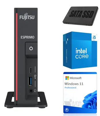 Zdjęcie produktu dla Komputer stacjonarny Fujitsu ESPRIMO G5010 | Procesor Intel i5-10400T | 16 GB pamięci DDR4 | Dysk SSD 256 GB | System Windows 11 | Klasa A