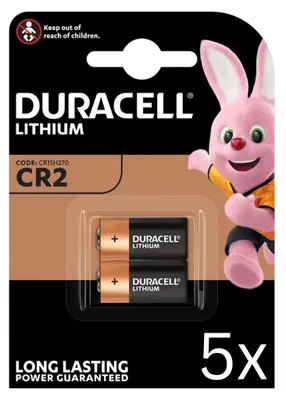 Immagine prodotto di 10x Duracell Photobatterie CR2 Ultra Lithium 3V / 850mAh (5x 2er Blister)