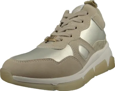 Produktbild von Buffalo Batter Soft - Sneaker Low - Imi Nappa/Glitter - Taupe Leder Größe: 37 Normal