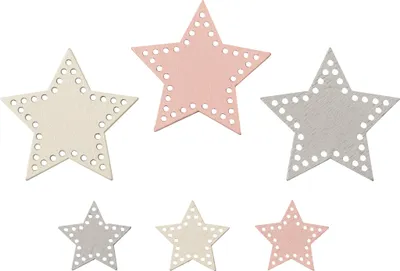 Image de KNORR prandell 218001311 B.Orn.étoiles en bois