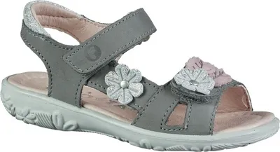 Produktbild von Ricosta Cilla, Mädchen Nubukleder Sandalen in graphit, mittlere Weite, weiches Microfaserfußbett