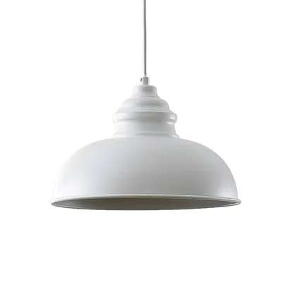Produktbild von Lindby Hängeleuchte Cliona, weiß, Metall, Ø 31 cm, E27