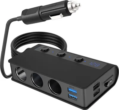 Produktbild von INF 180W Autoladegerät mit Digitalanzeige Schwarz