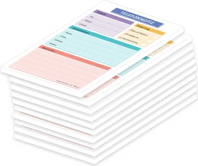 Produktbild von PRICARO Telefonnotizblock, A6, Memo, 10 Stück