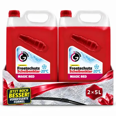 Produktbild von 2x5L G-XTREME Scheibenfrostschutz Magic Red 10L bis -20°C gebrauchsfertig