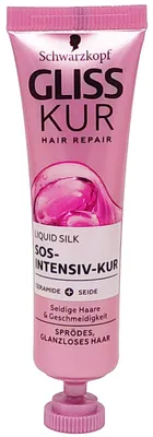 Produktbild von Gliss Kur SOS Liquid Silk Haarkur 20 ml, Intensivpflege für glanzvolles Haar