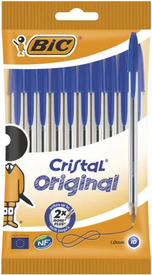 Zdjęcie produktu dla BIC 516352, Długopis, Niebieski, 10 szt., Średni