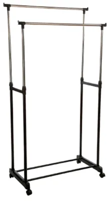 Produktbild von 5Five Kleiderstander Doppelstange - Kunststoff/Metall - schwarz - 80 x 170cm