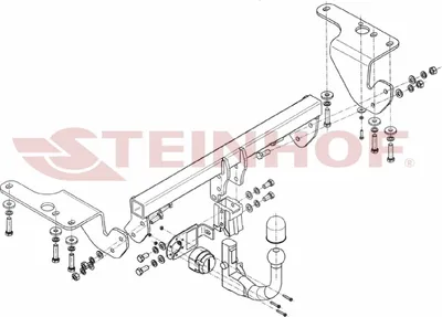 Produktbild von Z548104 Anhängerkupplung passend für TOYOTA Corolla 2013-2019 abnehmbar