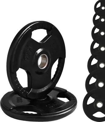 Produktbild von Olympionische Gusseisenscheiben, Loch, Ø50 mm, für Fitnessstudio und Heimgymnastik, 1,25 bis 25 kg, Lenker Hanteln