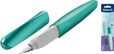 Productafbeelding van Pelikan Büro 820172 Pelikan Füller Twist Cold Alaska M f.Rechts-&Linkshänder Blister
