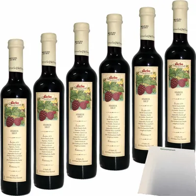 Produktbild von Darbo Fruchtsirup Himbeer 6er Pack (6x0,5l Flasche) + usy Block