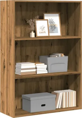Productafbeelding van Maison Exclusive - Boekenkast, ambachtelijk eikenhout, 80x30x114 cm, houtvezel