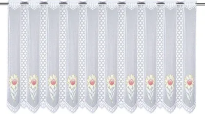 Produktbild von Neusser Collection Cafehausgardine gelb-rot, 60 x 145 cm