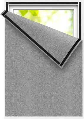 Obrázok produktu pre Bambusová roleta 100x150 cm, sivá, zatemňovacia, pre strešné okná