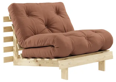 Produktbild von Drawer Roots, Umbaubarer Stuhl, Stoff, Braun, Holz, Holz, Baumwolle