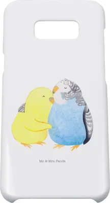 Produktbild von Mr. & Mrs. Panda Samsung Galaxy S8 plus Handyhülle  Wellensittich Liebe - Weiß - Geschenk, Freundin, Verknallt, glücklich, Handy Case, Hülle, Kuscheln, Cover, Vertrauen