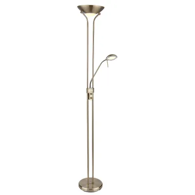 Produktbild von LED Stehleuchte, Glas, messingfarben, dimmbar, H 180 cm
