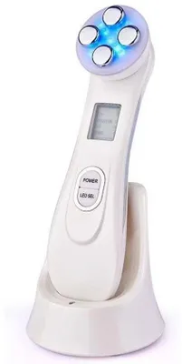 Imagen del producto de Máquina de limpieza facial, dispositivo de masaje facial con radiofrecuencia y efecto lifting, dispositivo multifuncional para el rejuvenecimiento facial