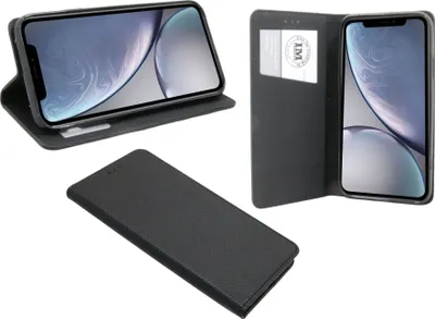 Produktbild von iPhone XR Tasche Flip Case Schwarz Handy Magnet Schutzhüle