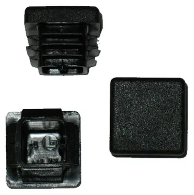 Produktbild von 250 x Lamellenstopfen Vierkantrohrstopfen 25 x 25 mm (Außen) Stopfen SCHWARZ