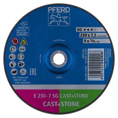 Produktbild von PFERD Grinding wheels SG CAST+STONE, 10 Stück(e)