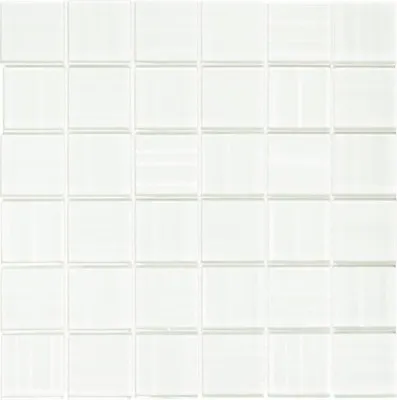 Produktbild von Glasmosaik weiß glänzend 29,8x29,8 cm