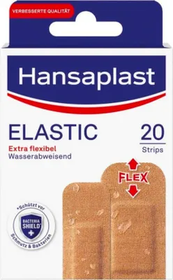 Produktbild von Hansaplast Elastic, Rechteckig, Beige, 20 Stück(e)