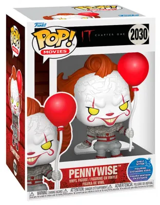 Produktbild von Pennywise Figur mit Ballon als Regal-Sitter, ca. 12 cm, Vinyl