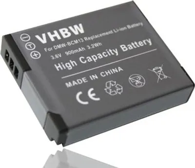 Produktbild von vhbw Akku kompatibel mit Panasonic Lumix DMC-TZ56, DMC-TZ40, DMC-TZ41, DMC-FT5, DMC-TS5, DMC-FT7, DMC-TZ71, DMC-TZ61 Kamera (900 mAh, 3,6 V, Li-Ion)