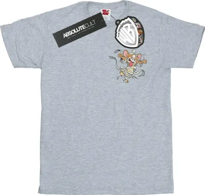 Produktbild von Tom And Jerry - "Frankenstein Jerry" T-Shirt für Herren BI47683 (L) (Grau)