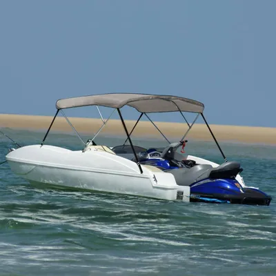 Obrázek produktu pro Bimini stříška se 3 oblouky Šedá / 183 x 140 x 137 cm