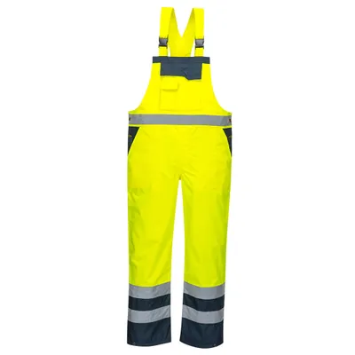 Produktbild von Portwest S488 Kontrast Latzhose - ungefüttert Yellow/Navy Gr. 4XL