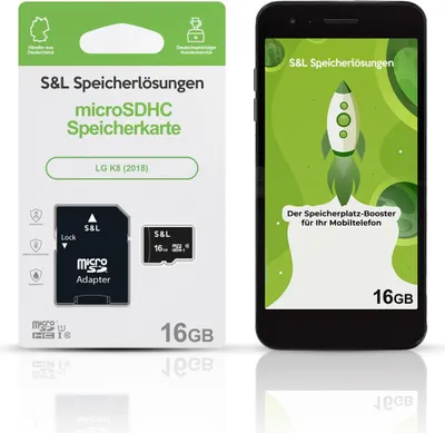 Produktbild von microSD Speicherkarte S&L für LG K8 (2018) - Speicherkapazität: 16 GB