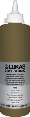 Produktbild von Lukas Cryl Studio Plastic Bottle Acrylfarbe Raw Umber 500 ml 1 stk