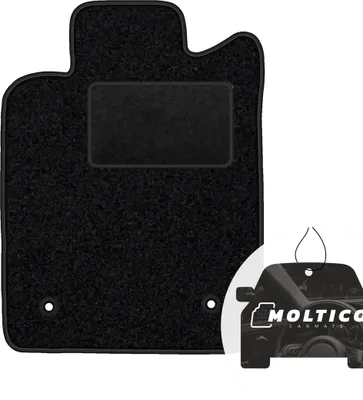 Produktbild von moto-MOLTICO Fahrer Fußmatte Auto Velours Fahrerseite Autoteppiche Schwarz Fahrermatte 1-teilig passend für Opel Vectra C Stufenheck 2002-2008