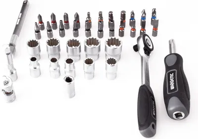 Produktbild von 38-teiliger Mini-Ratschenschlüssel-Satz 1/4