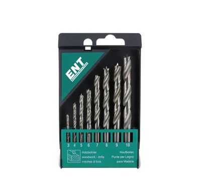 Produktbild von ENT Holzspiralbohrer-Kassette HSS-G Bohrer ø 3-10 mm 8-teilig