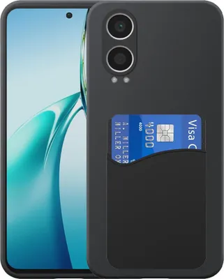 Obrázek produktu pro Vhodné pro OnePlus Nord CE 4 Lite Pouzdro na telefon se silikonovým držákem karet - Flexibilní zadní kryt Pouzdro ze silikonu TPU se silikonovou přihrádkou na karty - černé - Smartphonics