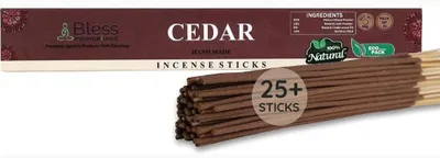 Productafbeelding van Wierookstokjes - 100% natuurlijk en handgemaakt - Cedarhouten geur - 1 verpakking