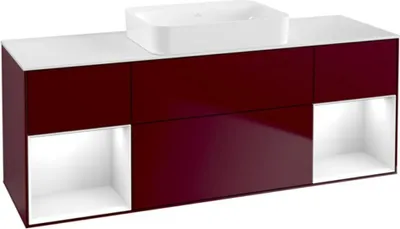 Produktbild von V&B Waschtischunterschrank Wandbeleuchtung Finion 160x60,3x50,1cm, Reg glo wh. Lac, Peo m