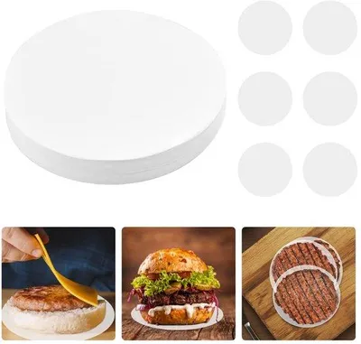 Obrázek produktu pro 500 kusů kulatých papírových košíčků na hamburgery o průměru 15 cm pro grilování a fritézu