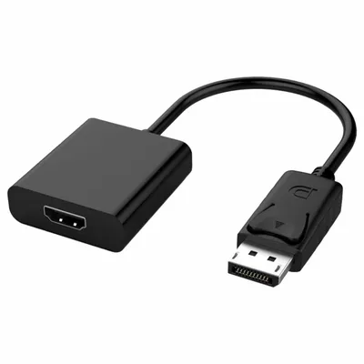 Image de MicroConnect Displayport 4K@60Hz vers HDMI - Adaptateur vidéo Noir Nouveau